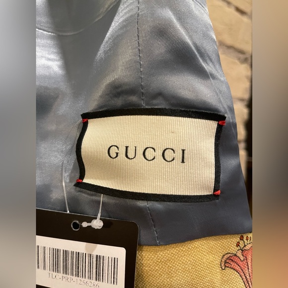 S*O*L*D Gucci V Neck Floral and Snake Print Waistcoat - Picture 12 of 13